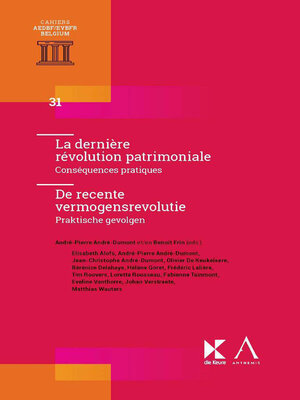 cover image of La dernière révolution patrimoniale / De recente vermogensrevolutie